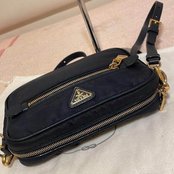 Prada Dark Navy Blue Nylon Camera Bag - Picture 8 of 16